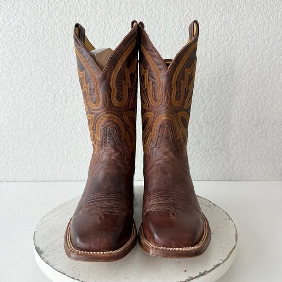 NEW Rod Patrick Mens Cowboy Boots Size 8.5D Perro Loco Brown Western Square Toe - Picture 6 of 12